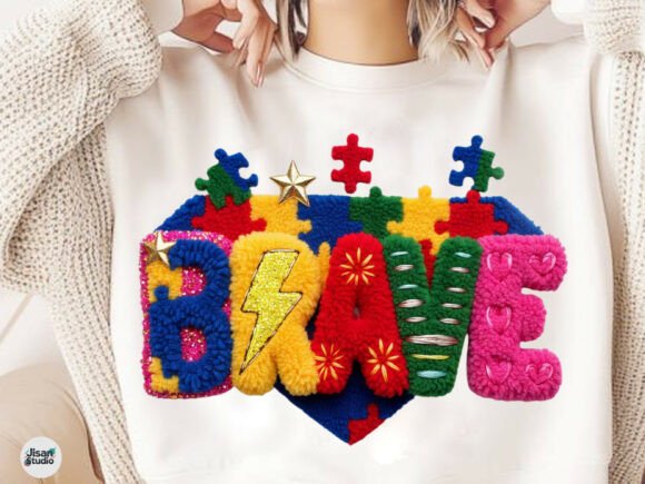 Autism Brave Faux Yarn Sublimation: Crafting a Unique Visual Voice