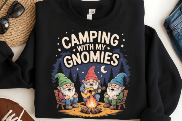 Camping With My Gnomies Shirt PNG: A Designer's Guide