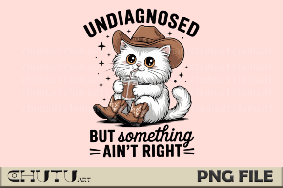 Cowboy Cat Undiagnosed Humor: A Design Asset with Character