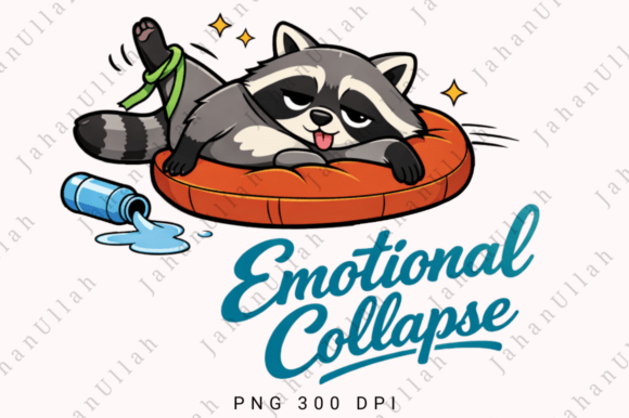 Emotional Collapse Raccoon Sublimation: The Design Asset That Gets It