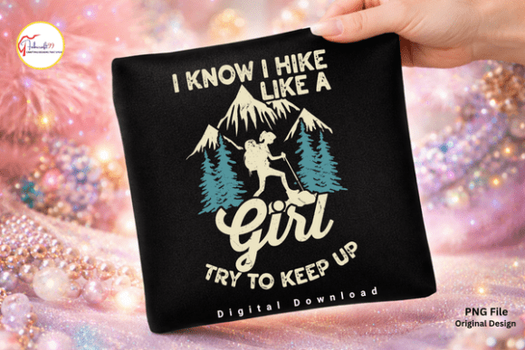Funny Feminist Hiking Camping PNG: Empower Your Outdoor Designs