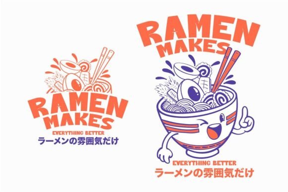 Ramen Makes Everything Better: A Design Asset for Foodies