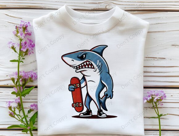 Skateboarding Shark PNG: Unleash the Chill Shark Vibe