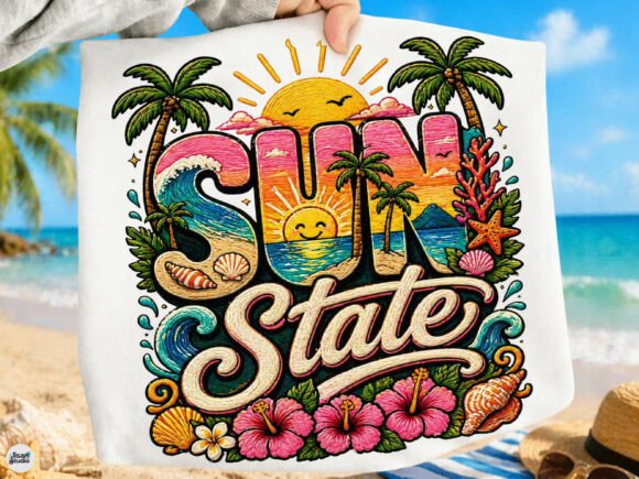 Sun State Retro Beach Sunset Summer PNG: A Designer's Guide