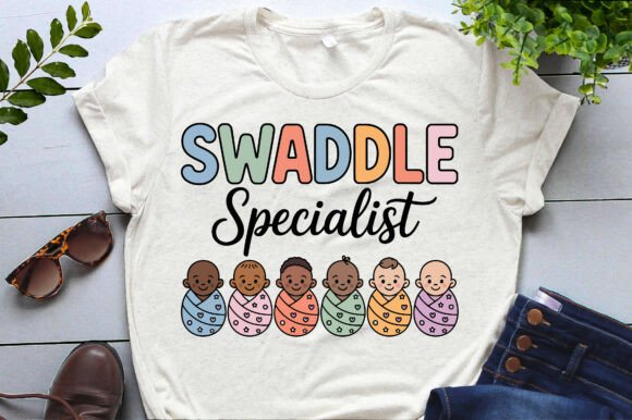 Swaddle Specialist NICU Mother Baby Png: A Design Asset for Healthcare Heroes